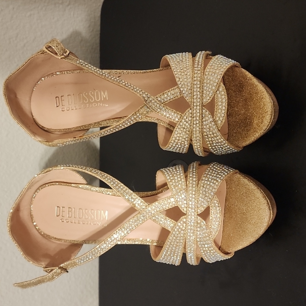 Gold High Heels